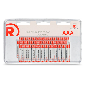 Pilas Alcalinas AAA RadioShack / Paquete 36 piezas